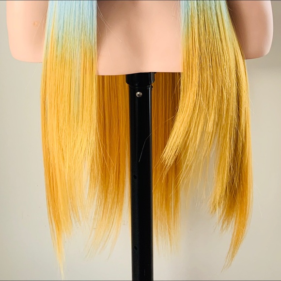 Long Straight 30” Colorful Wig with Bangs for Costumes/Events - Picture 2 of 9